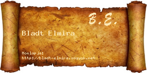 Bladt Elmira névjegykártya